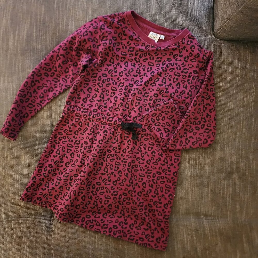 Sweet Heart Cheetah Print Dress Size 7-8